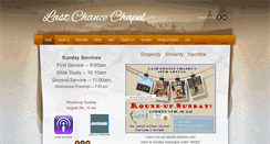 Desktop Screenshot of lastchancechapel.org